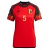Fotballdrakt Dame Belgia Jan Vertonghen #5 Hjemmedrakt VM 2022 Kortermet